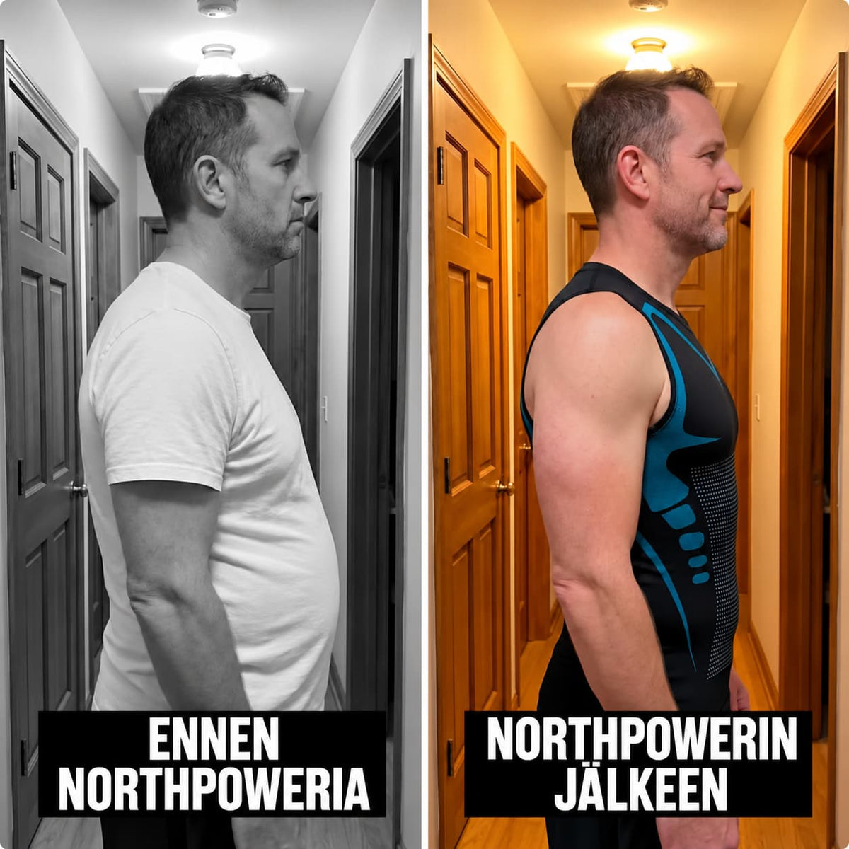NorthPower V-pääntie | Saa vatsasi näyttämään pienemmältä