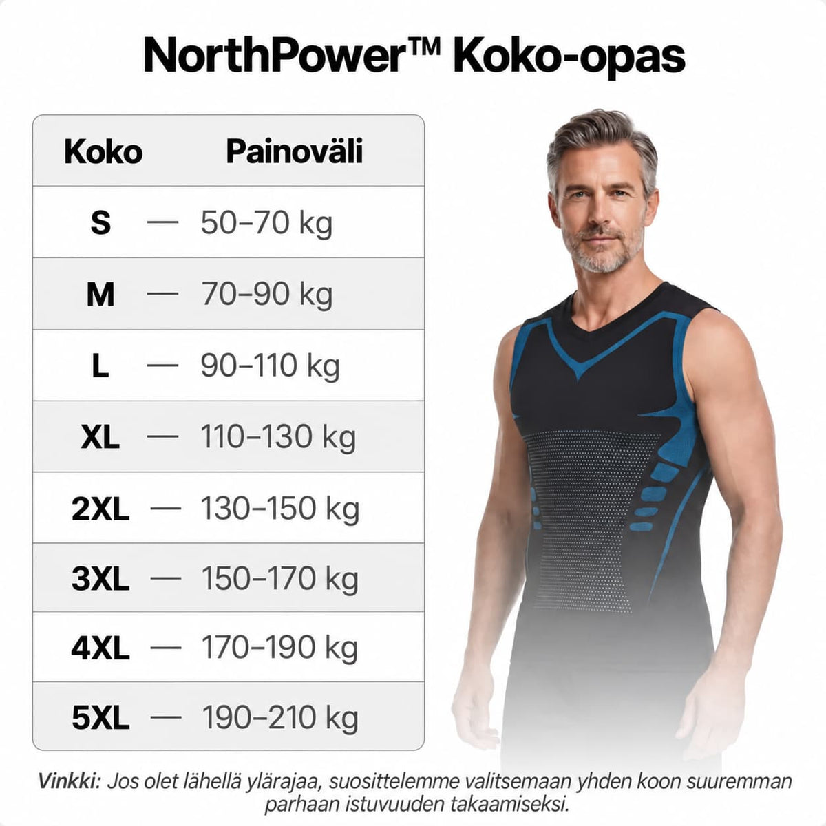 NorthPower | Saa vatsan näyttämään pienemmältä