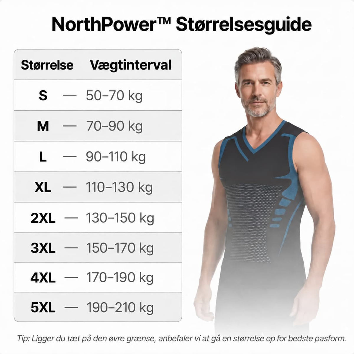 NorthPower V-hals | Få maven til at syne mindre