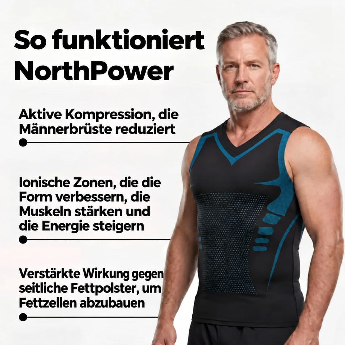 NorthPower V-Ausschnitt | Lass deinen Bauch schlanker aussehen