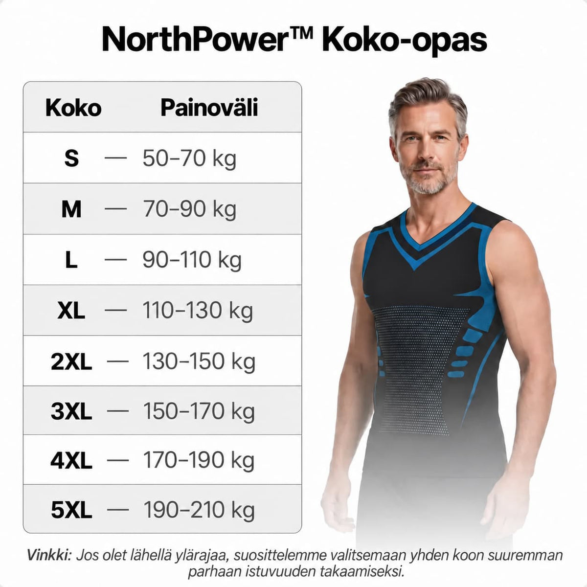 NorthPower V-pääntie | Saa vatsasi näyttämään pienemmältä